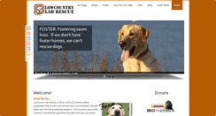 Desktop Screenshot of lowcountrylabrescue.org
